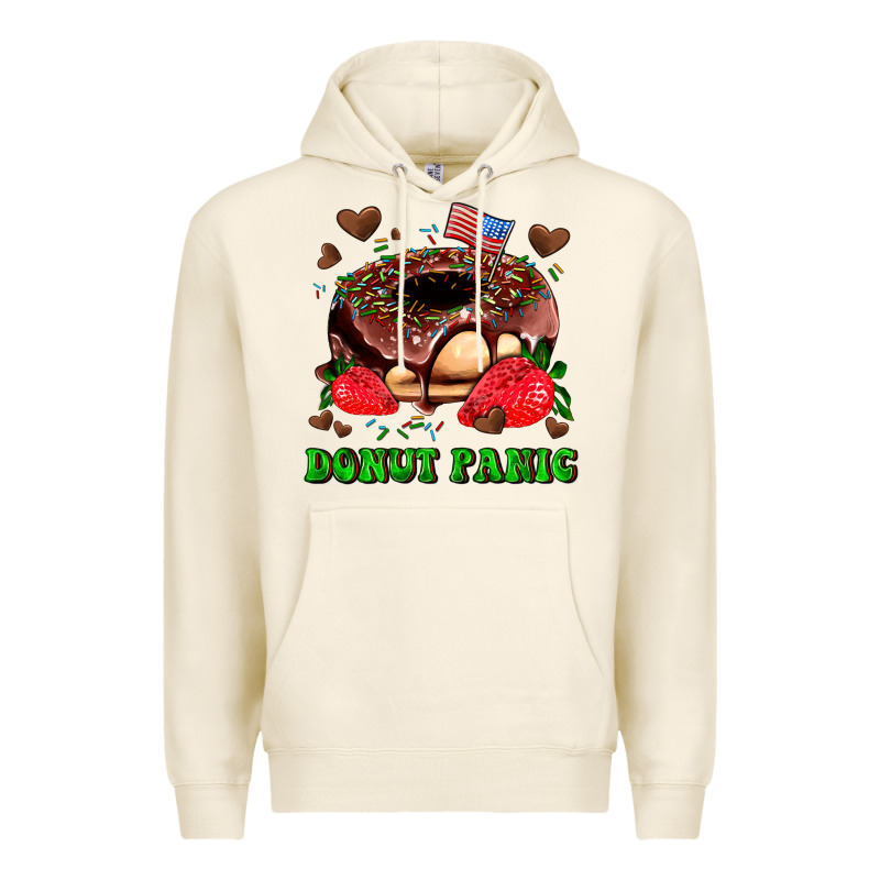 Donut Panic Premium Hoodie by AdoDesignShop | Teevron