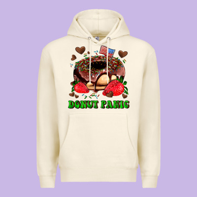 Donut Panic Premium Hoodie Designed By Adodesignshop