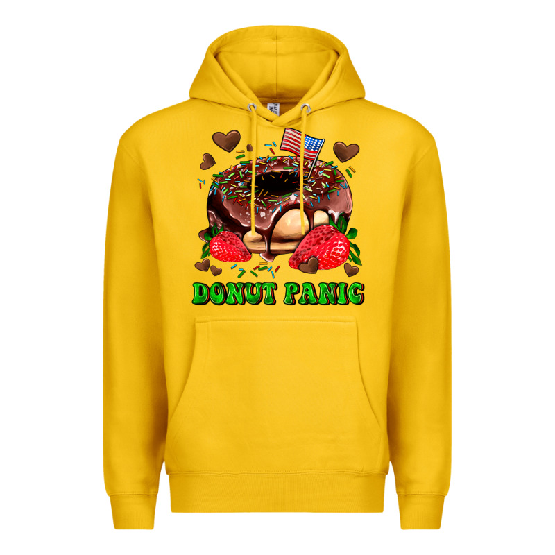 Donut Panic Premium Hoodie by AdoDesignShop | Teevron
