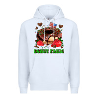 White donut panic Premium Hoodie - AdoDesignShop
