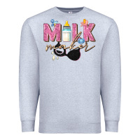 Heather Grey milk maker Premium Sweatshirt - Zillion Design Studio