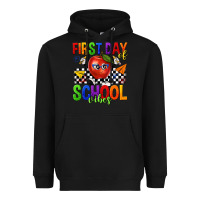 Black first day of school vibes Heavyweight Hoodie - texasbilliewilder