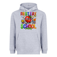 Heather Grey first day of school vibes Heavyweight Hoodie - texasbilliewilder
