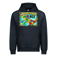 Navy au somesaurus rex Urban Hoodie - BarkalooDesign