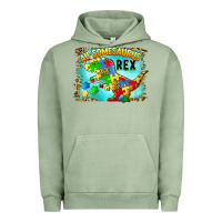 Pigment Oil Green au somesaurus rex Urban Hoodie - BarkalooDesign