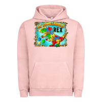 Pigment Salmon au somesaurus rex Urban Hoodie - BarkalooDesign