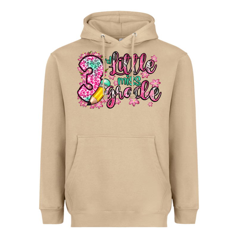 Little Miss 3rd Grade Heavyweight Hoodie by Zillion Design Studio | Teevron