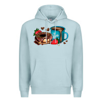 Blue Mist donut coffee strawberry Premium Hoodie - AdoDesignShop