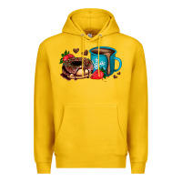 Lemon donut coffee strawberry Premium Hoodie - AdoDesignShop
