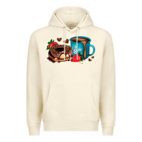 Sandshell donut coffee strawberry Premium Hoodie - AdoDesignShop