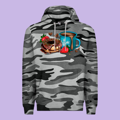 Donut Coffee Strawberry Premium Hoodie Designed By Adodesignshop