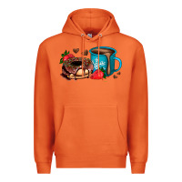 Carrot donut coffee strawberry Premium Hoodie - AdoDesignShop