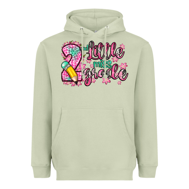 Little Miss 2nd Grade Heavyweight Hoodie by Zillion Design Studio | Teevron