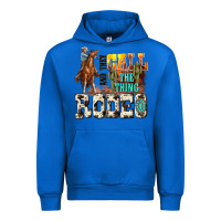 Cobalt and they call the thing rodeo Urban Hoodie - NancyCooperArtShop