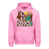 Fuchsia Pink and they call the thing rodeo Urban Hoodie - NancyCooperArtShop