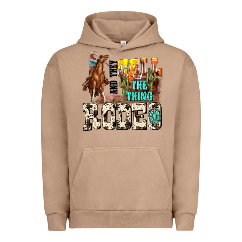 And They Call The Thing Rodeo Urban Hoodie by NancyCooperArtShop | Teevron