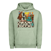 Pigment Oil Green and they call the thing rodeo Urban Hoodie - NancyCooperArtShop