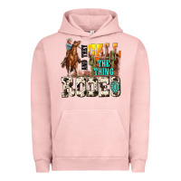 Pigment Salmon and they call the thing rodeo Urban Hoodie - NancyCooperArtShop