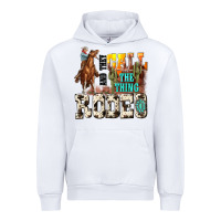 White and they call the thing rodeo Urban Hoodie - NancyCooperArtShop
