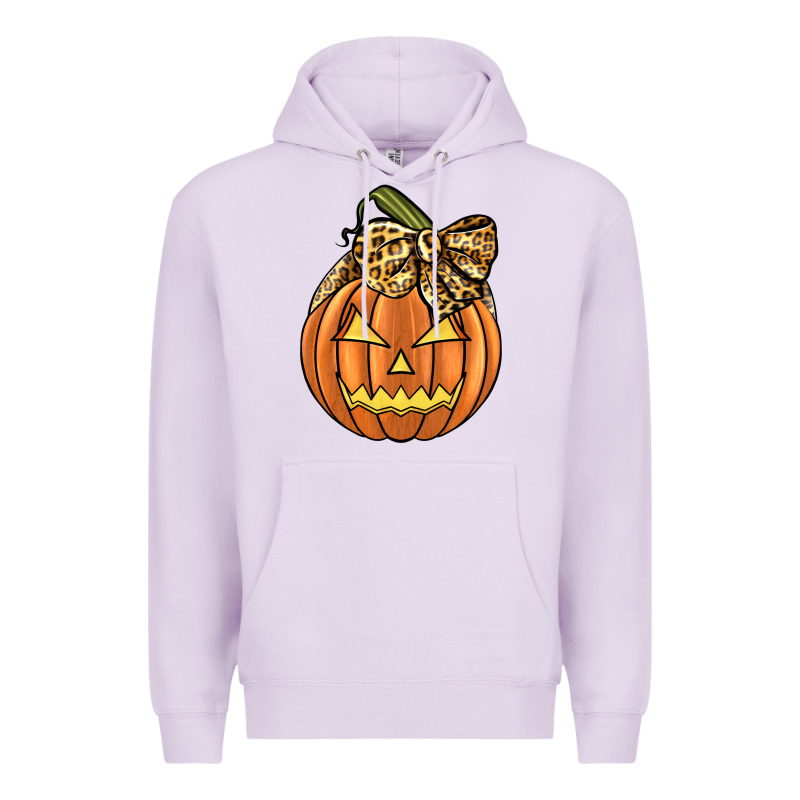 Leopard Ribbon Halloween Pumkin Premium Hoodie by JahusDesignShop | Teevron