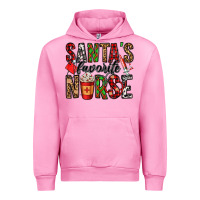 Fuchsia Pink santa's favorite nurse Urban Hoodie - Jasminsmagicworld