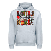 Heather Grey santa's favorite nurse Urban Hoodie - Jasminsmagicworld