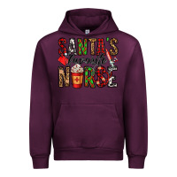 Mauve Wine santa's favorite nurse Urban Hoodie - Jasminsmagicworld
