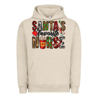 Pigment French Oak santa's favorite nurse Urban Hoodie - Jasminsmagicworld