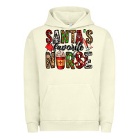 Pigment Pistachio santa's favorite nurse Urban Hoodie - Jasminsmagicworld