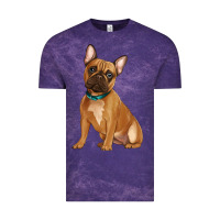 Cloud Purple french bulldog Vintage Tee - Artiststas