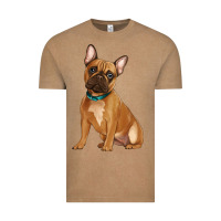 Vintage Coffee french bulldog Vintage Tee - Artiststas