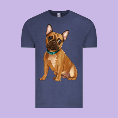 French Bulldog Vintage Tee Designed By Artiststas