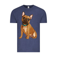 Vintage Denim french bulldog Vintage Tee - Artiststas