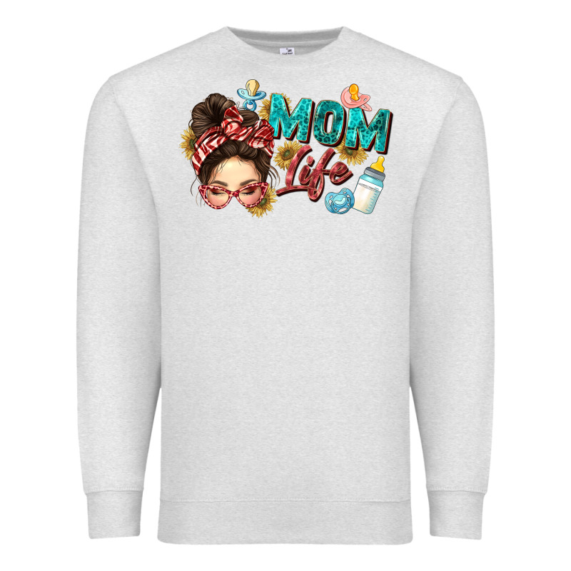 Mom Life Premium Sweatshirt by Zillion Design Studio | Teevron