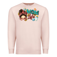 Pale Pink mom life Premium Sweatshirt - Zillion Design Studio