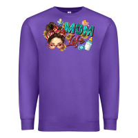 Purple mom life Premium Sweatshirt - Zillion Design Studio