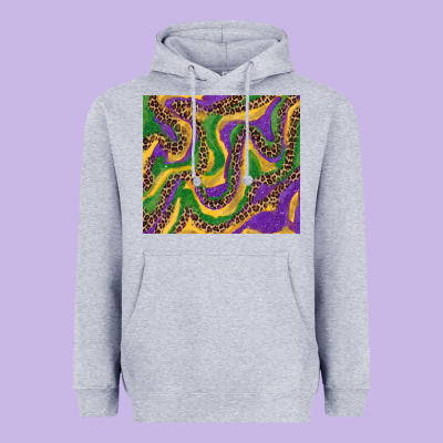 Mardi Gras Tumbler Heavyweight Hoodie Designed By Ranaportraitstore