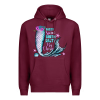 Burgundy sassy since birth salty by choice Premium Hoodie - JahusDesignShop
