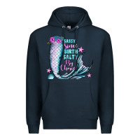 Navy sassy since birth salty by choice Premium Hoodie - JahusDesignShop