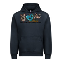 Navy peace love triceratops horridus Urban Hoodie - LillyAllenDesigns