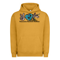Pigment Peanut Butter peace love triceratops horridus Urban Hoodie - LillyAllenDesigns