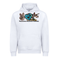 White peace love triceratops horridus Urban Hoodie - LillyAllenDesigns