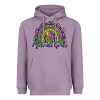 Lavender mardi gras rainbow and fleur de lis Heavyweight Hoodie - RanaPortraitStore