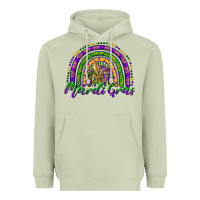 Matcha mardi gras rainbow and fleur de lis Heavyweight Hoodie - RanaPortraitStore