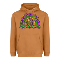 Meerkat mardi gras rainbow and fleur de lis Heavyweight Hoodie - RanaPortraitStore