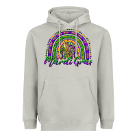 Moon Dust mardi gras rainbow and fleur de lis Heavyweight Hoodie - RanaPortraitStore