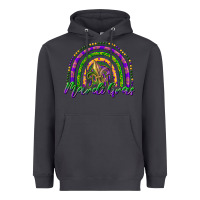Smoke mardi gras rainbow and fleur de lis Heavyweight Hoodie - RanaPortraitStore