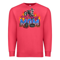 Cardinal motocross mom Premium Sweatshirt - Zillion Design Studio