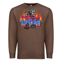 Chestnut motocross mom Premium Sweatshirt - Zillion Design Studio