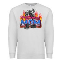 Dove Grey motocross mom Premium Sweatshirt - Zillion Design Studio